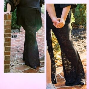 Black Lace Sheer Pant
